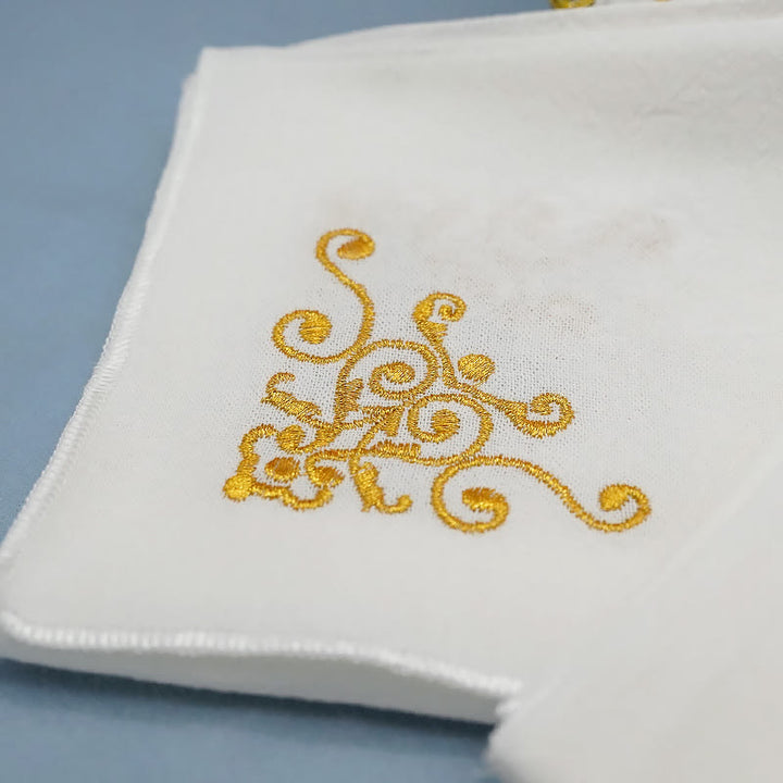 Christianartworkshop Set di velo per calice e purificatore Golden Grace in stile classico Set di biancheria per altare religiosa - image 6