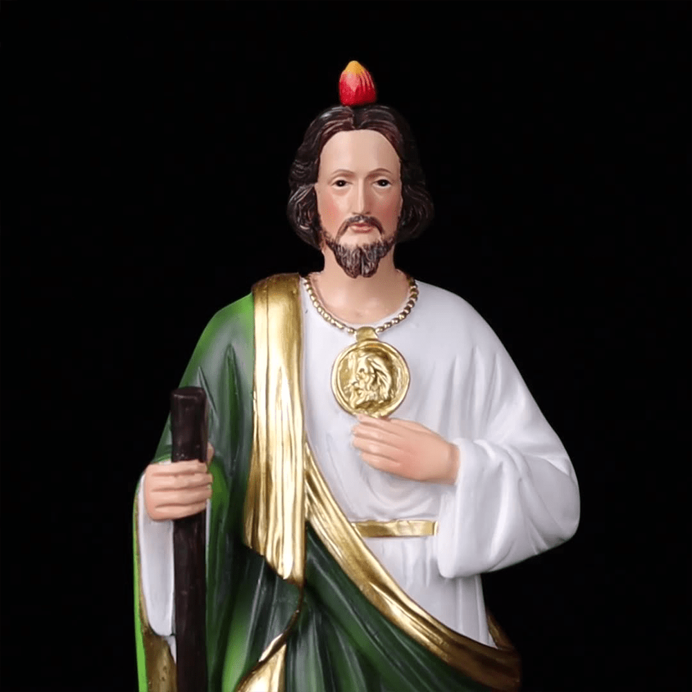Christianartworkshop Statua in resina di San Giuda, patrono della speranza e dei miracoli, decorazioni da tavolo, ornamento - image 2