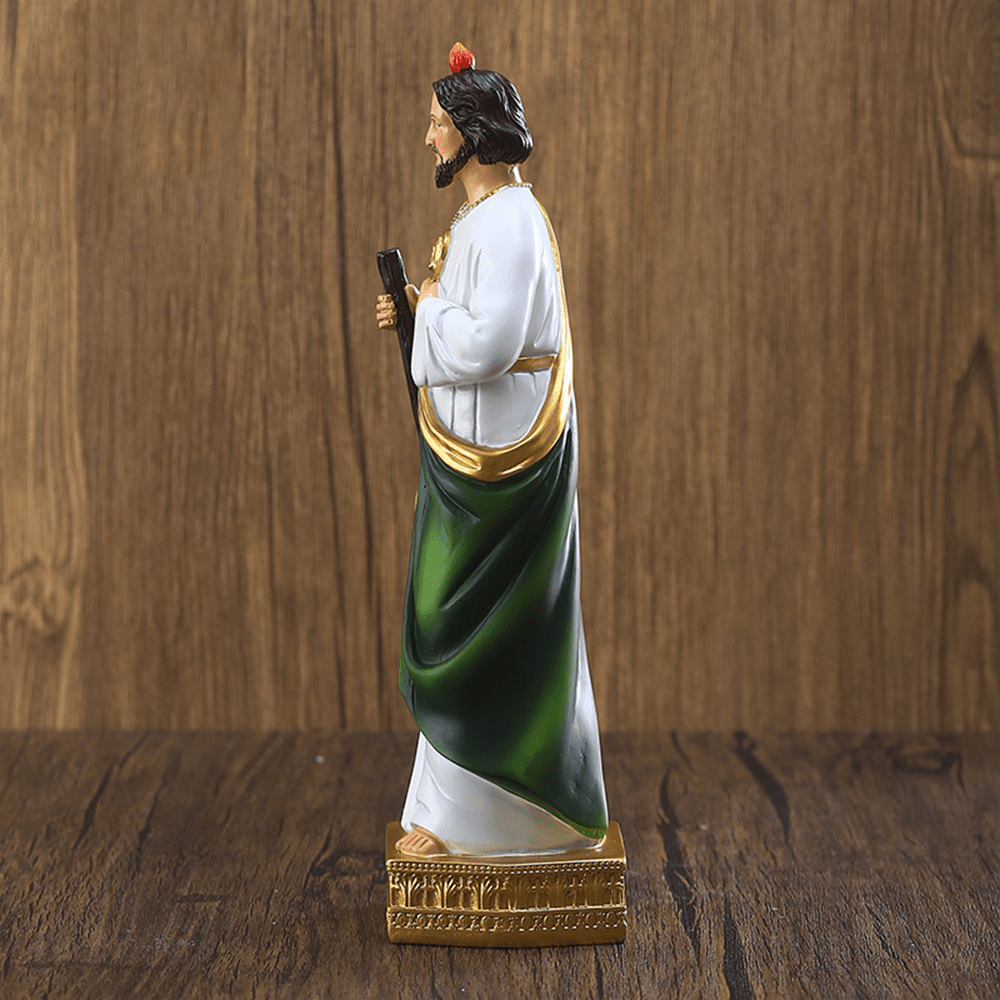 Christianartworkshop Statua in resina di San Giuda, patrono della speranza e dei miracoli, decorazioni da tavolo, ornamento - image 1