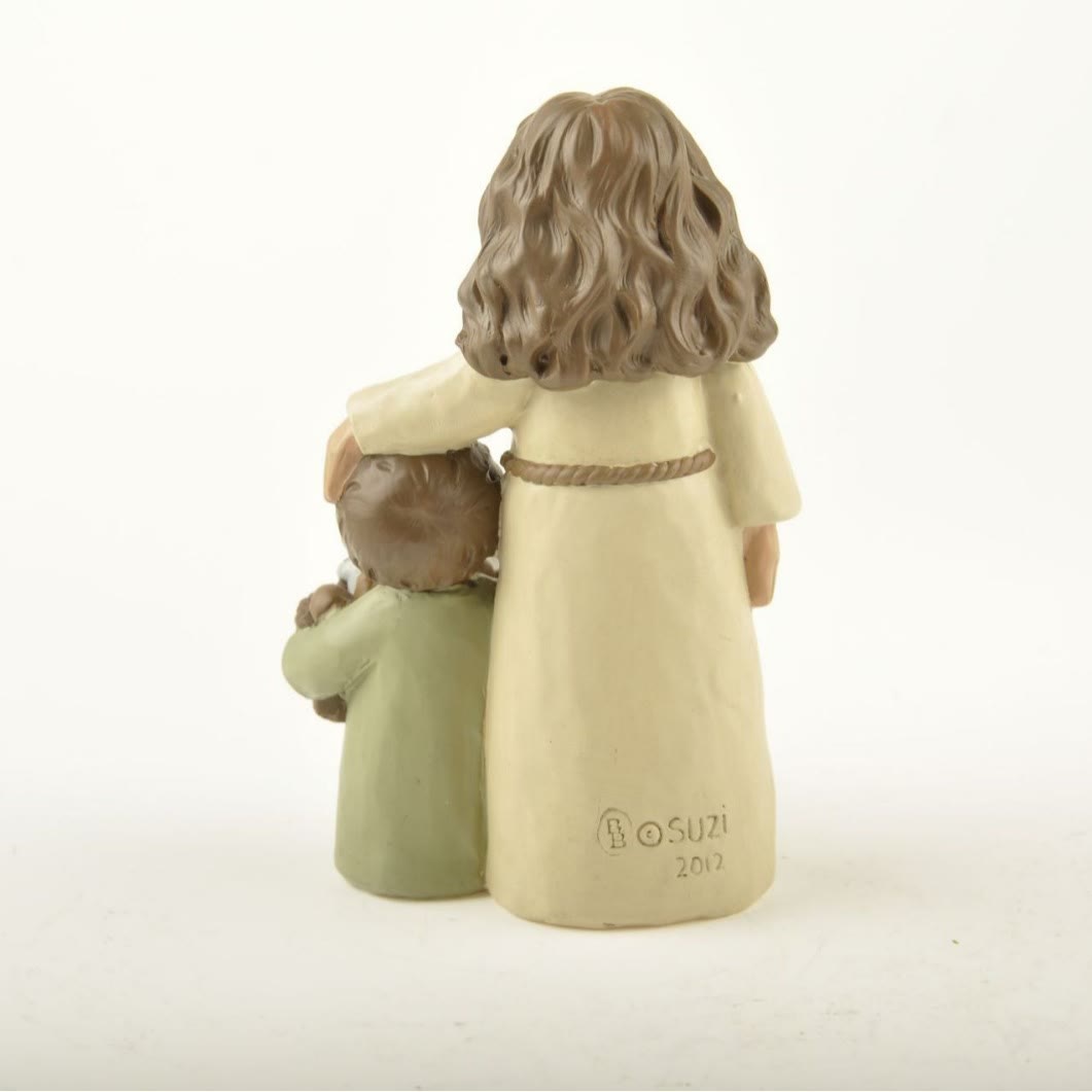 Christianartworkshop Stile cartone animato Gesù Pastore Benedizione Casa inaugurale Resina Chiesa Souvenir Ornamento da tavolo - image 3