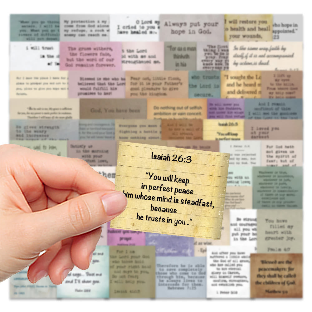 Christianartworkshop Versetti della Bibbia religiosi classici Citazioni ispiratrici Adesivi sulla fede - image 4