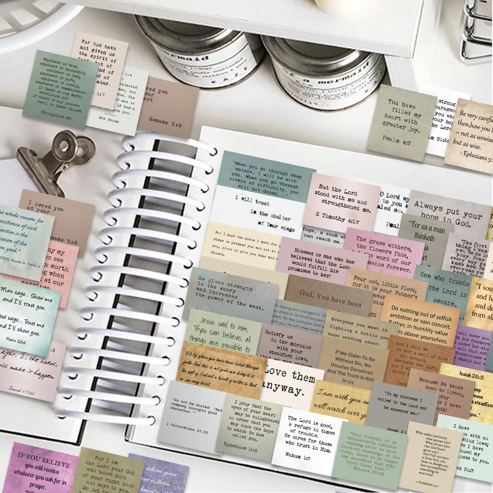 Christianartworkshop Versetti della Bibbia religiosi classici Citazioni ispiratrici Adesivi sulla fede - image 2