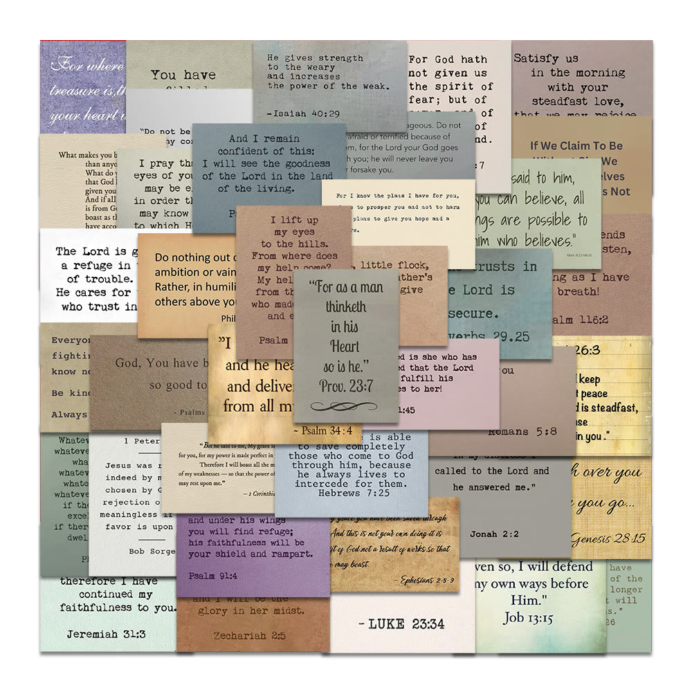 Christianartworkshop Versetti classici della Bibbia Citazioni ispiratrici Adesivi decorativi sulla fede - image 1
