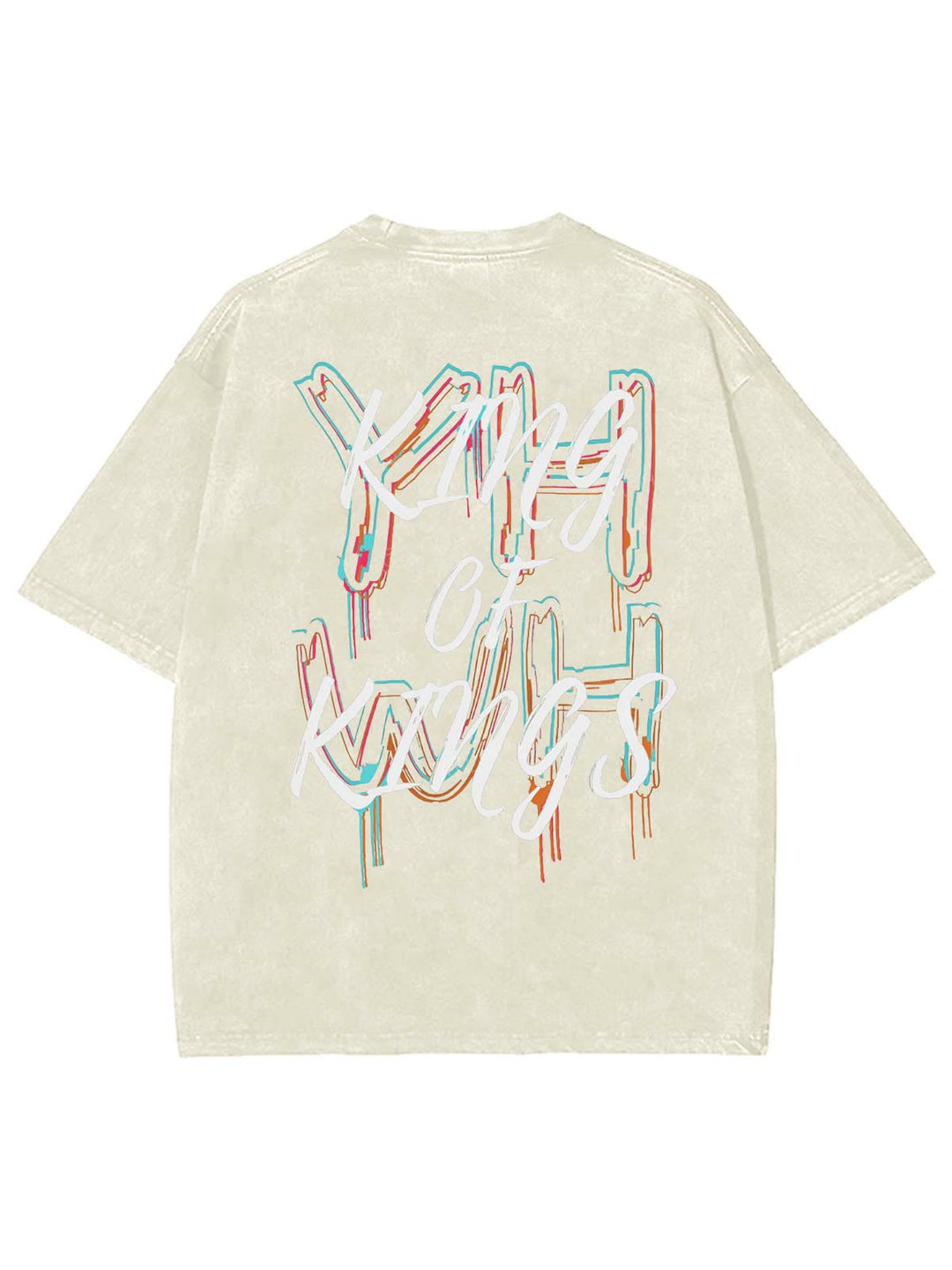 Christianartworkshop Maglietta unisex lavata King Of Kings - Beige - 4XL - image 0