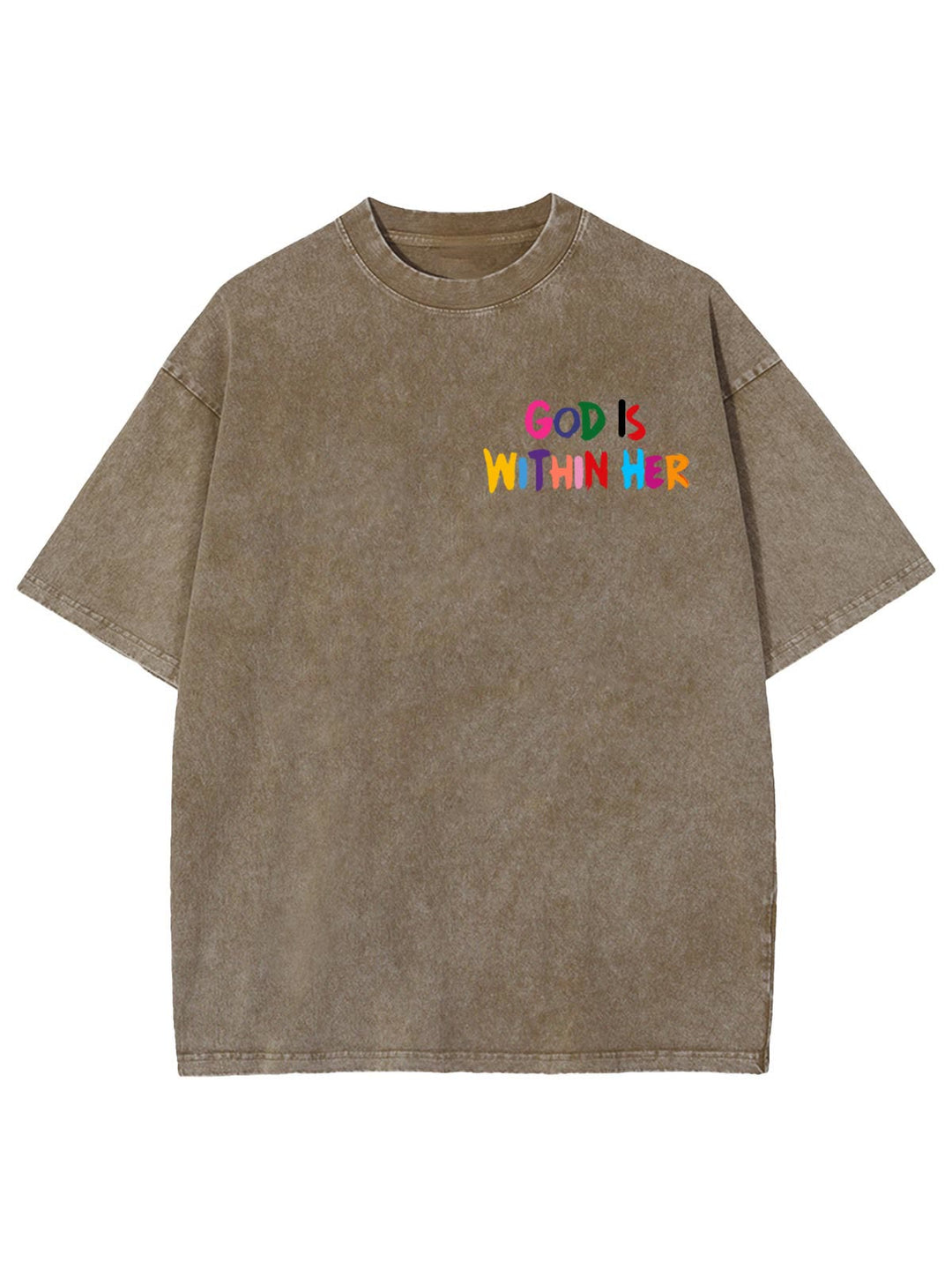 Christianartworkshop Dio è dentro di lei Lei non cadrà Maglietta unisex lavata - image 14