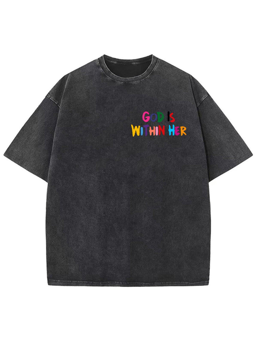 Christianartworkshop Dio è dentro di lei Lei non cadrà Maglietta unisex lavata - image 6