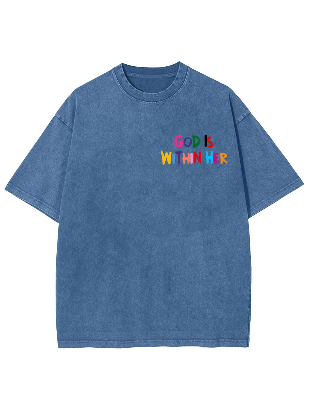 Christianartworkshop Dio è dentro di lei Lei non cadrà Maglietta unisex lavata - image 8