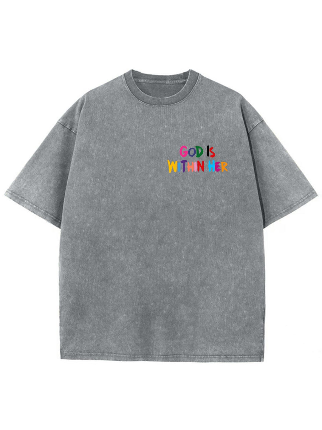 Christianartworkshop Dio è dentro di lei Lei non cadrà Maglietta unisex lavata - image 18