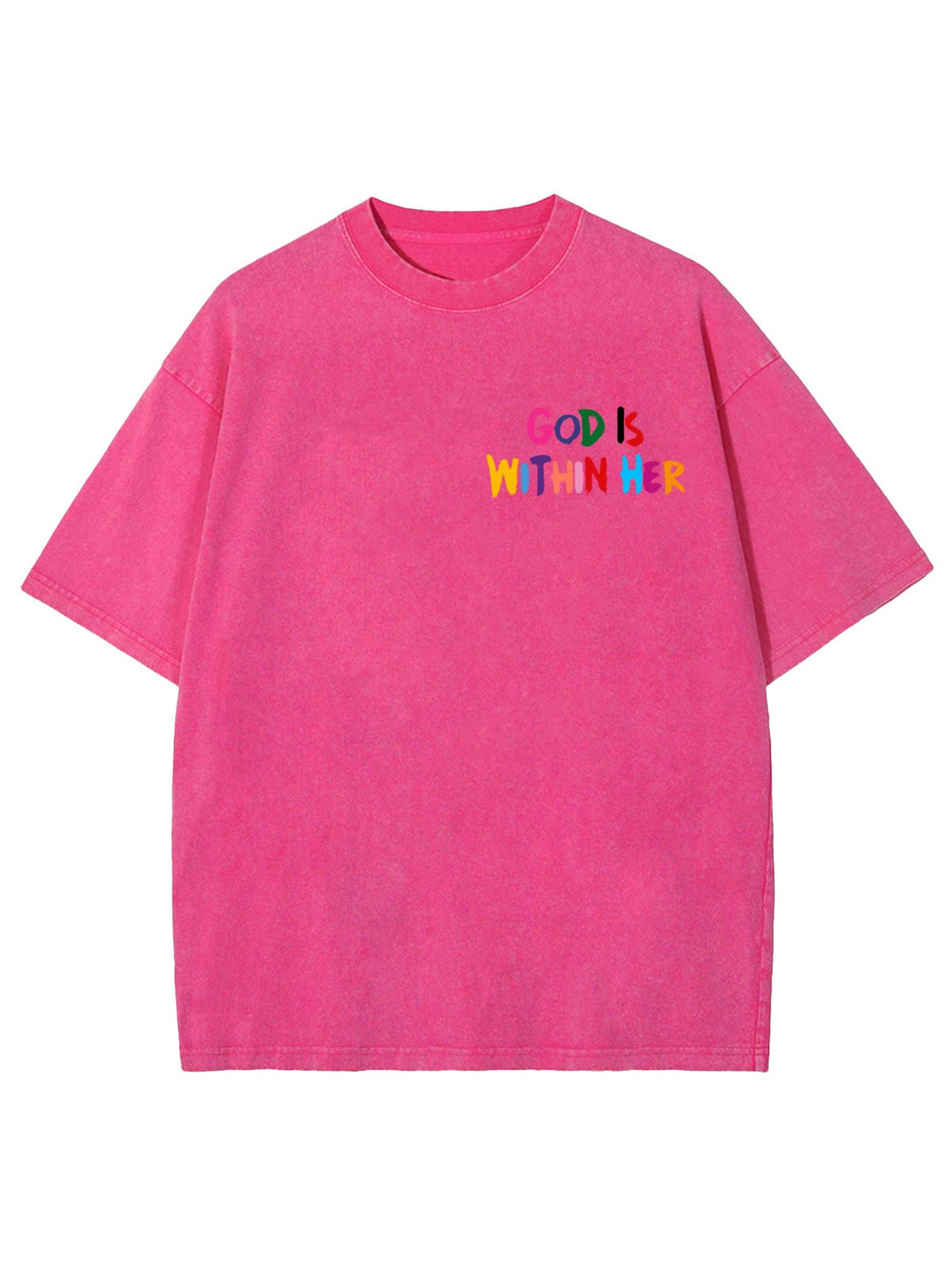 Christianartworkshop Dio è dentro di lei Lei non cadrà Maglietta unisex lavata - image 10