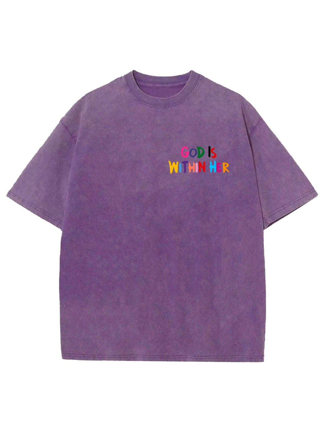 Christianartworkshop Dio è dentro di lei Lei non cadrà Maglietta unisex lavata - image 12