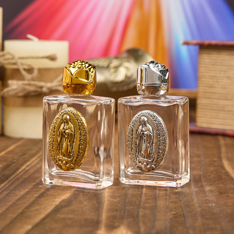 Christianartworkshop Esclusiva bottiglia di acqua santa realizzata a mano da Nostra Signora di Guadalupe - Un contenitore di benedizione e protezione - image 3
