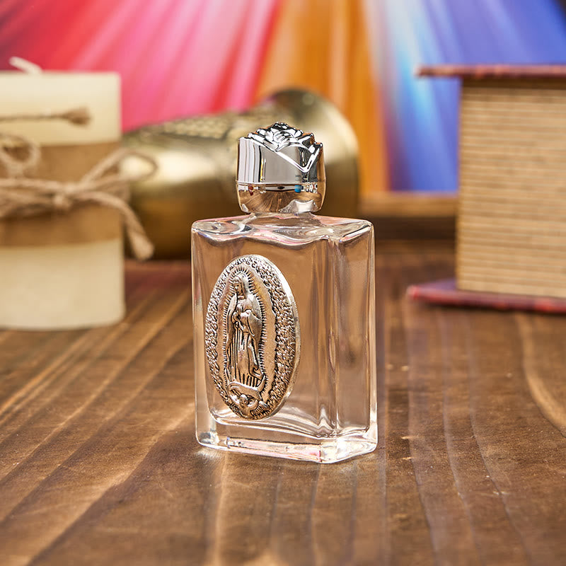 Christianartworkshop Esclusiva bottiglia di acqua santa realizzata a mano da Nostra Signora di Guadalupe - Un contenitore di benedizione e protezione - image 4
