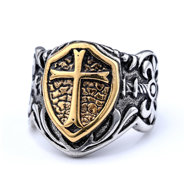 Anello con croce artigianale esclusivo Christianartworkshop - Espressione di fede quotidiana  - image 3