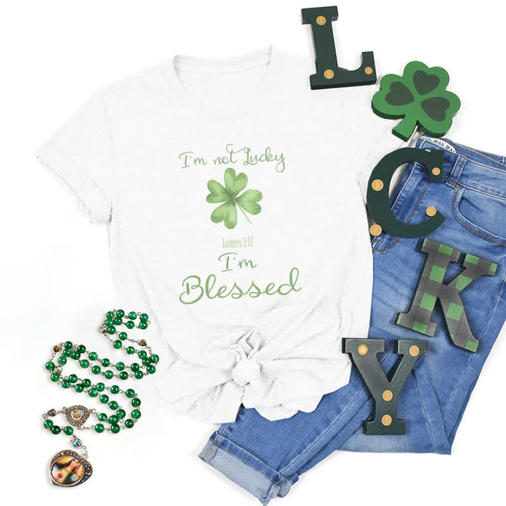 Christianartworkshop Non M fortunato, sono benedetto - Maglietta ispirata alla fede - Bianco - 2XL - image 0