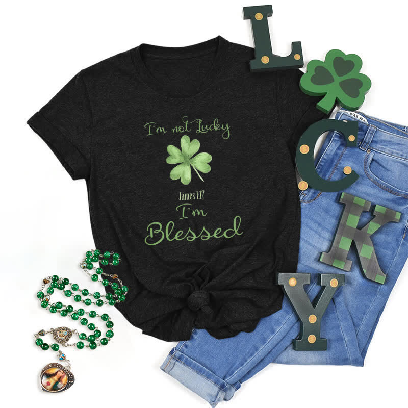 Christianartworkshop Non M fortunato, sono benedetto - Maglietta ispirata alla fede - Nero - 2XL - image 14