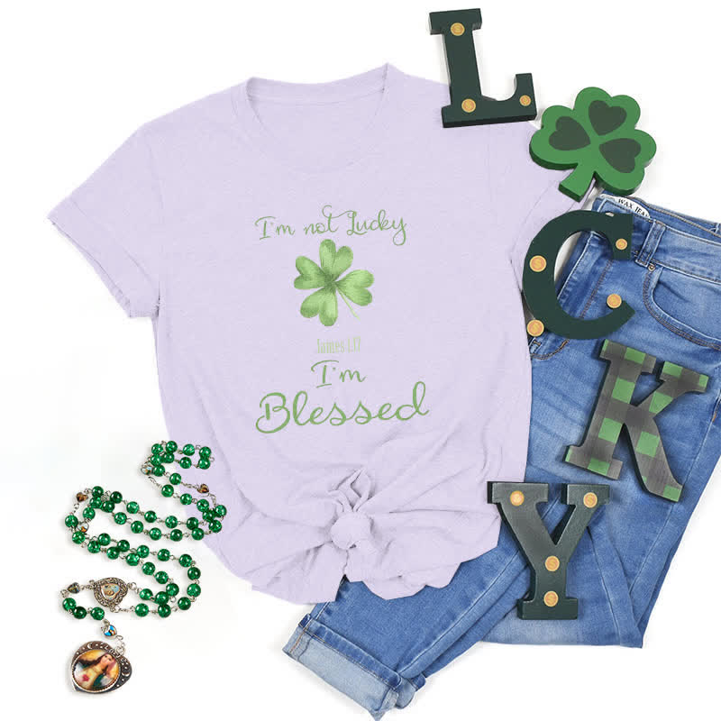 Christianartworkshop Non M fortunato, sono benedetto - Maglietta ispirata alla fede - Viola - 2XL - image 25