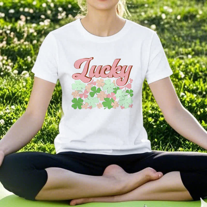 Christianartworkshop Maglietta ispirata alla fede irlandese "Abbraccia la fortuna" - image 7