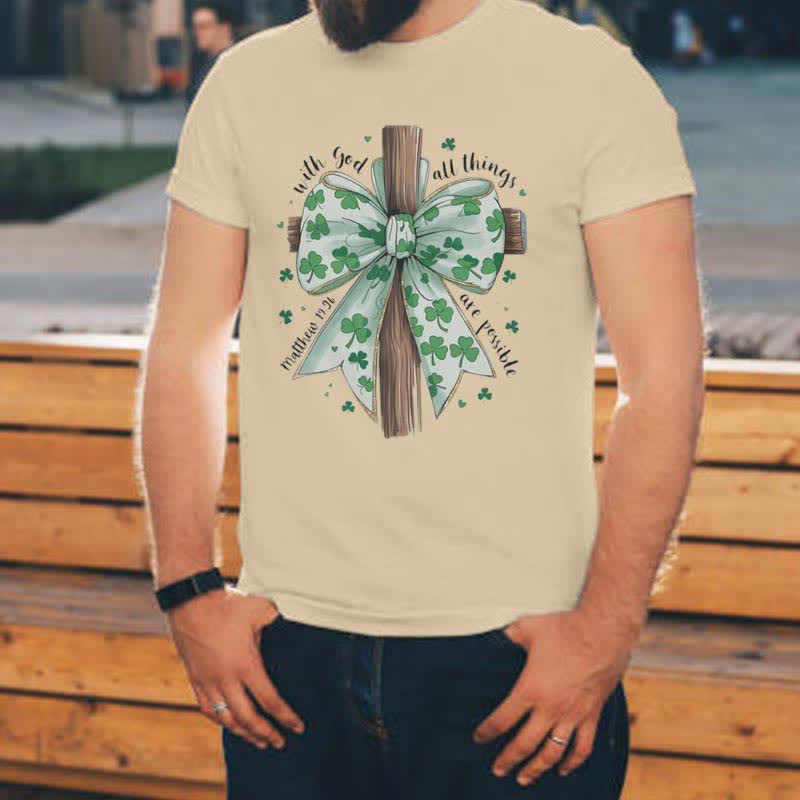 Christianartworkshop Fede e fortuna in armonia T-shirt ispirata alla fede - image 18