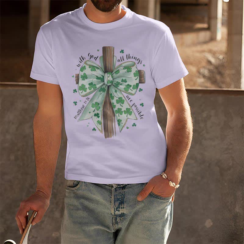 Christianartworkshop Fede e fortuna in armonia T-shirt ispirata alla fede - image 12