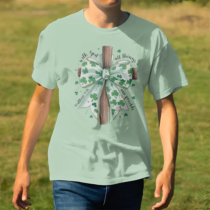 Christianartworkshop Fede e fortuna in armonia T-shirt ispirata alla fede - image 21