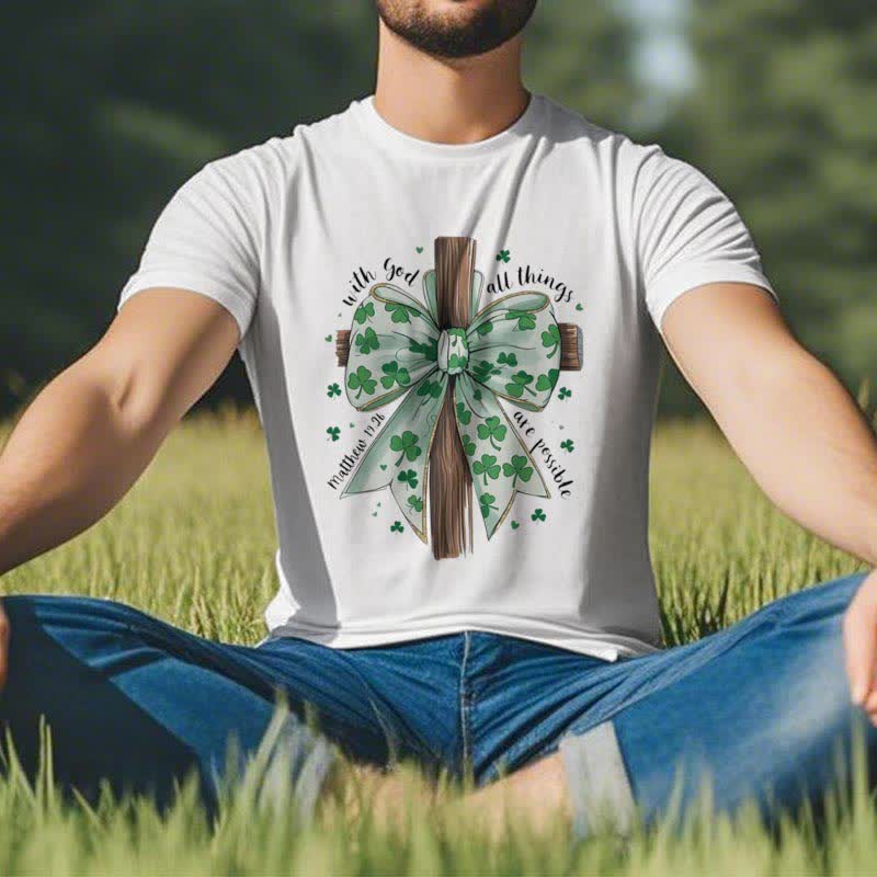 Christianartworkshop Fede e fortuna in armonia T-shirt ispirata alla fede - image 5
