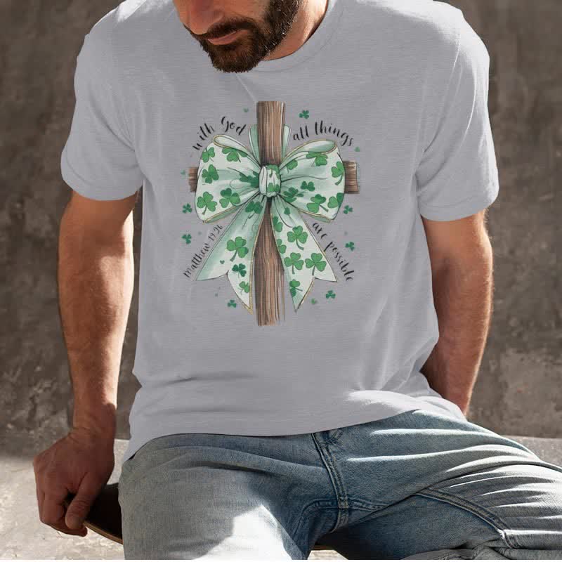 Christianartworkshop Fede e fortuna in armonia T-shirt ispirata alla fede - image 10