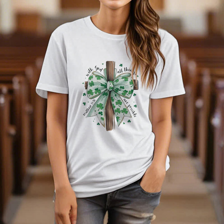 Christianartworkshop Fede e fortuna in armonia T-shirt ispirata alla fede - image 7