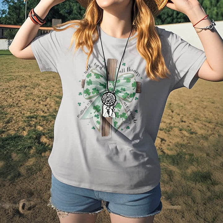 Christianartworkshop Fede e fortuna in armonia T-shirt ispirata alla fede - image 9