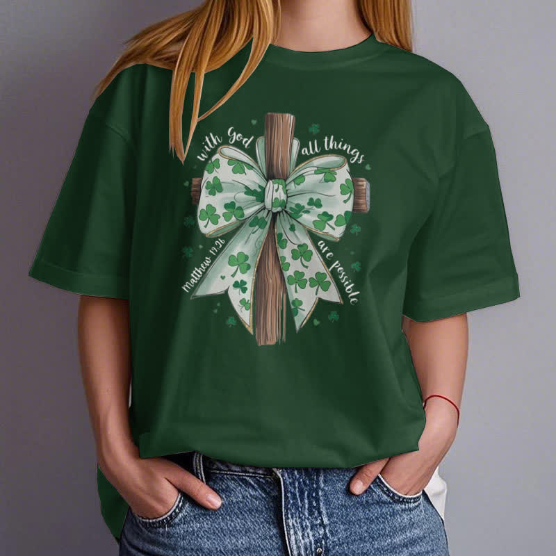 Christianartworkshop Fede e fortuna in armonia T-shirt ispirata alla fede - image 15