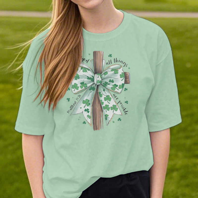 Christianartworkshop Fede e fortuna in armonia T-shirt ispirata alla fede - image 22