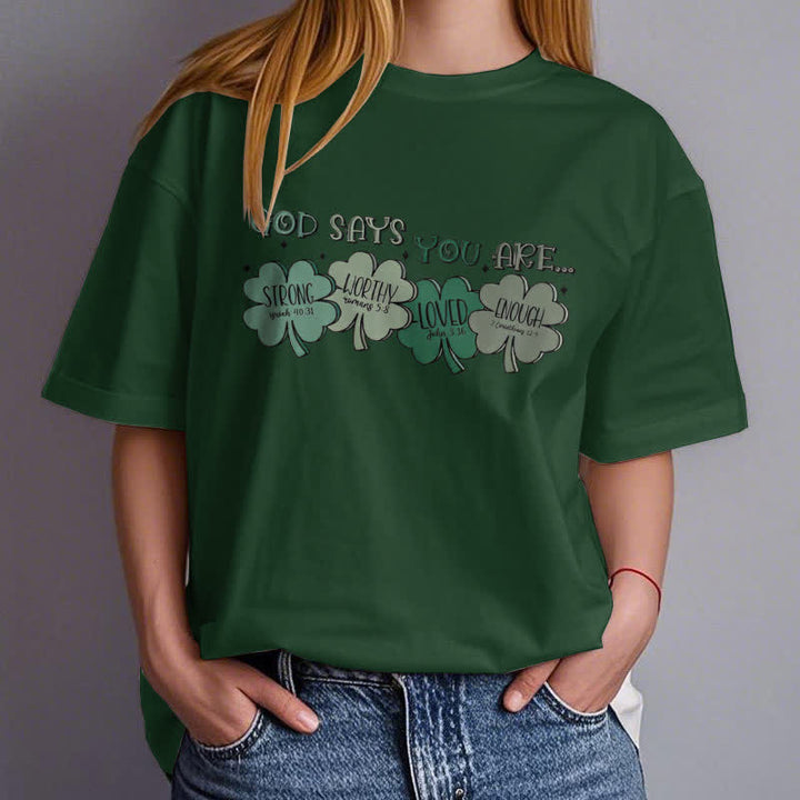 Christianartworkshop Divine Shamrock: maglietta ispirata alla fede delle promesse di Dio - image 15