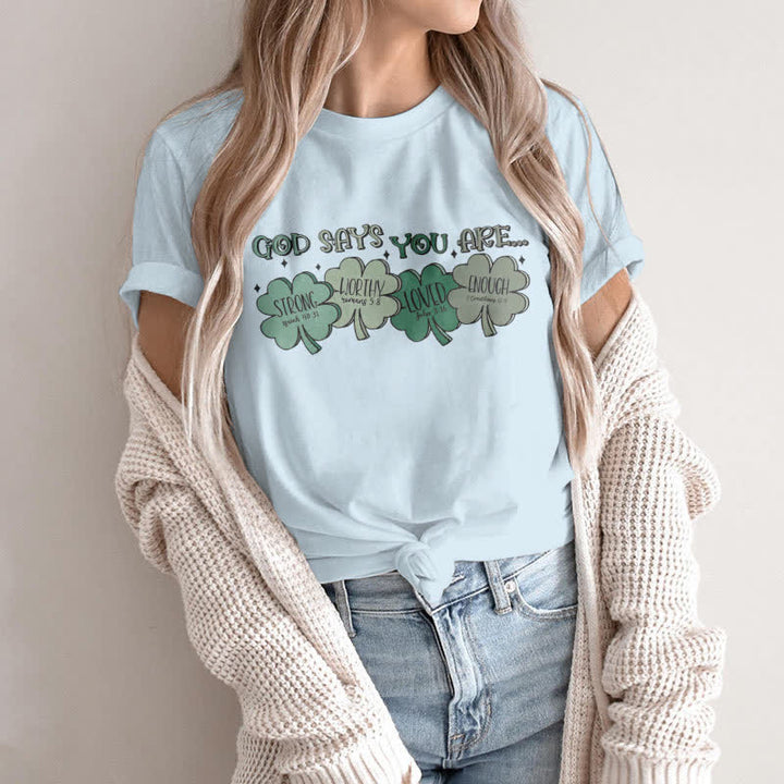 Christianartworkshop Divine Shamrock: maglietta ispirata alla fede delle promesse di Dio - image 12