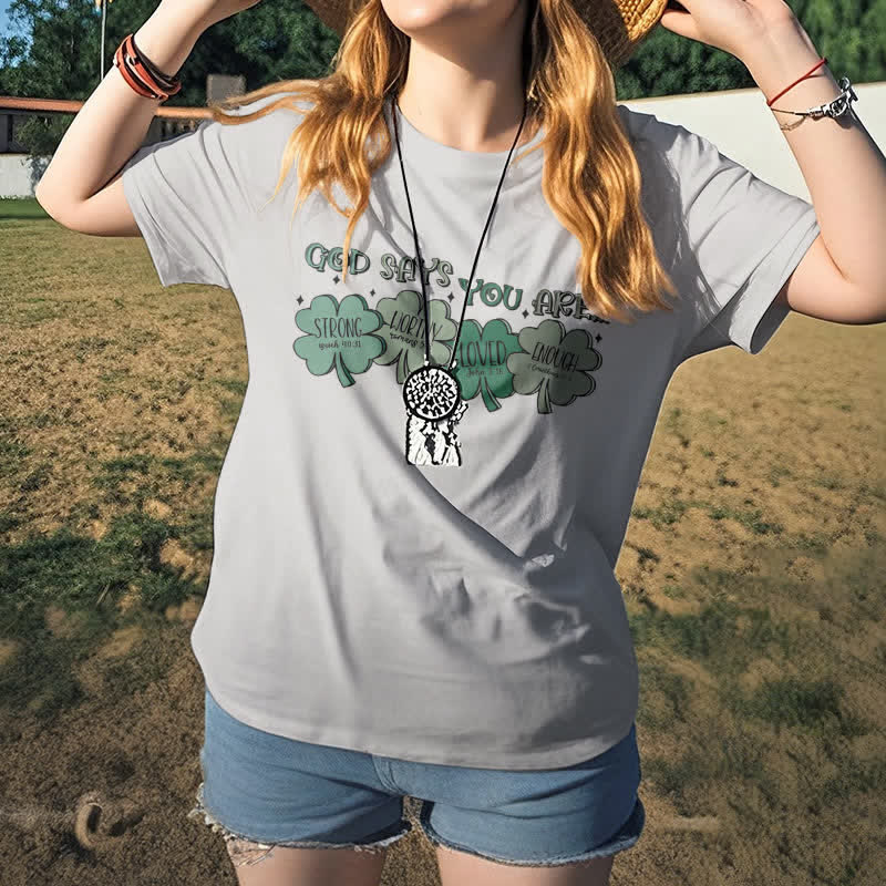 Christianartworkshop Divine Shamrock: maglietta ispirata alla fede delle promesse di Dio - image 1