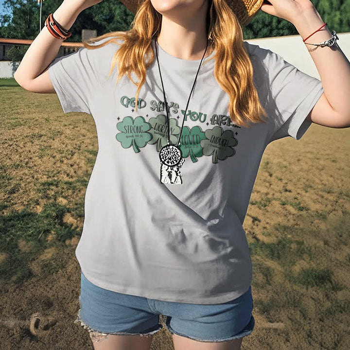 Christianartworkshop Divine Shamrock: maglietta ispirata alla fede delle promesse di Dio - image 1