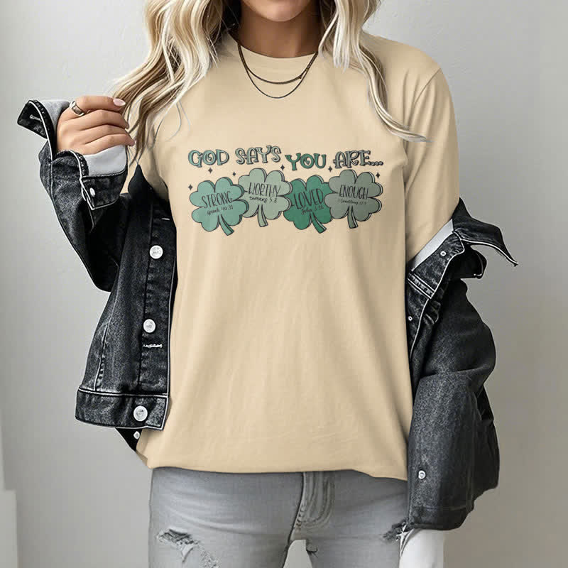 Christianartworkshop Divine Shamrock: maglietta ispirata alla fede delle promesse di Dio - image 21