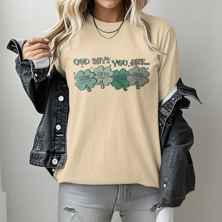 Christianartworkshop Divine Shamrock: maglietta ispirata alla fede delle promesse di Dio - image 21