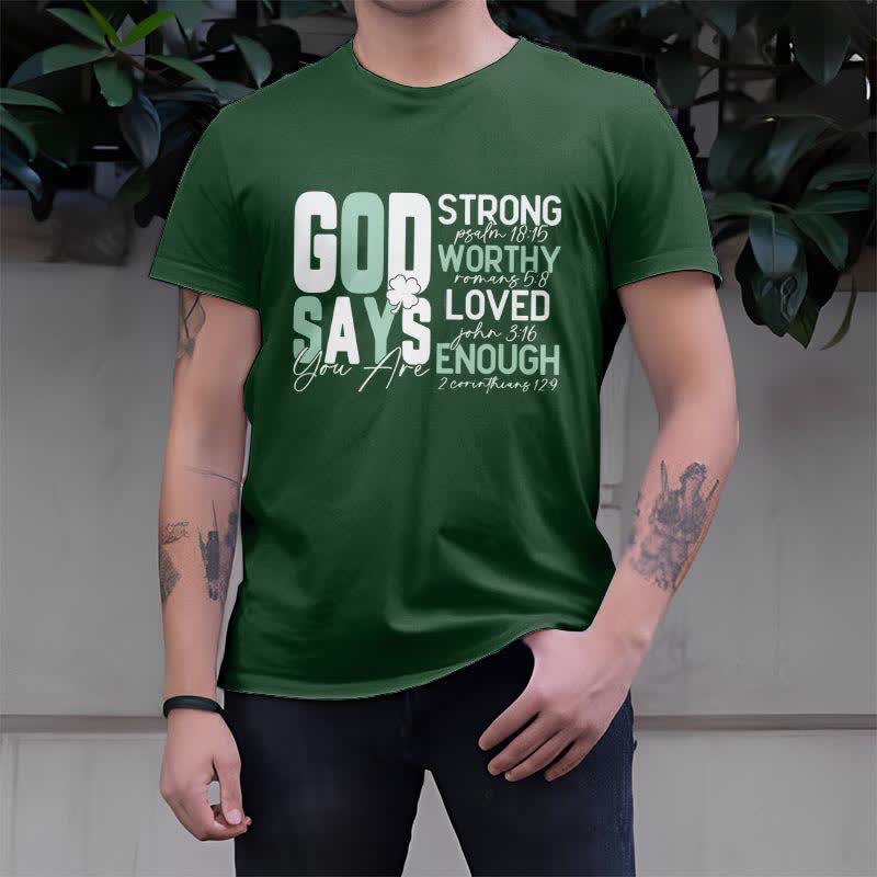 Christianartworkshop Maglietta ispirata alla fede Empowerment Clover Tee - image 1