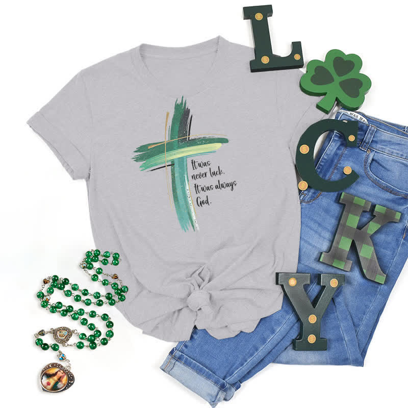 Maglietta ispirata alla fede Empowerment Clover Christianartworkshop - Grigio - 2XL - image 6