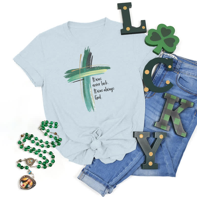 Maglietta ispirata alla fede Empowerment Clover Christianartworkshop - Blu - 2XL - image 17