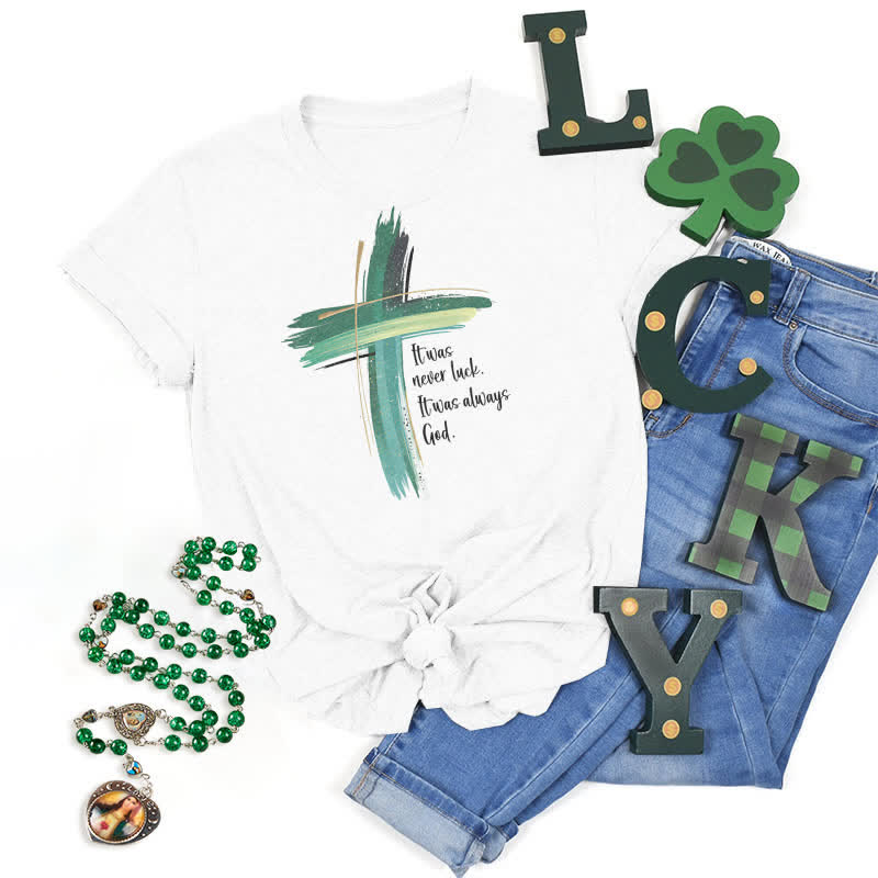 Maglietta ispirata alla fede Empowerment Clover Christianartworkshop - Bianco - 2XL - image 9