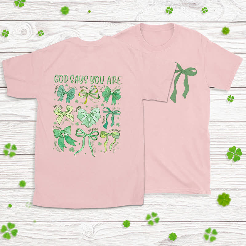 Christianartworkshop Fili di fede Simboli di benedizione Maglietta ispirata alla fede - Rosa - 2XL - image 23