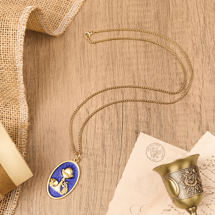 Collana con calice eucaristico rosso e blu Christianartworkshop - Mantieni la tua fede vicina - image 6