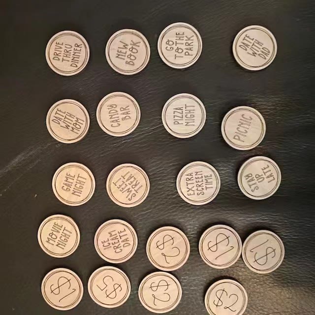 Christianartworkshop Riempitore per uova di Pasqua - Gettoni per riempire le uova di Pasqua a forma di coniglietto incisi con attività - Moneta/21 pezzi + Uovo/10 pezzi - image 6