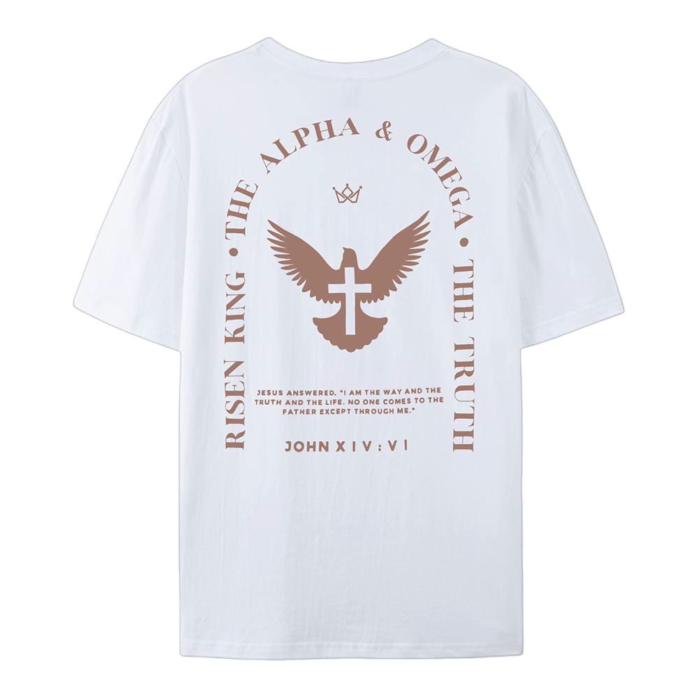 Christianartworkshop Gesù è la via, la verità, la vita, maglietta in cotone - image 1
