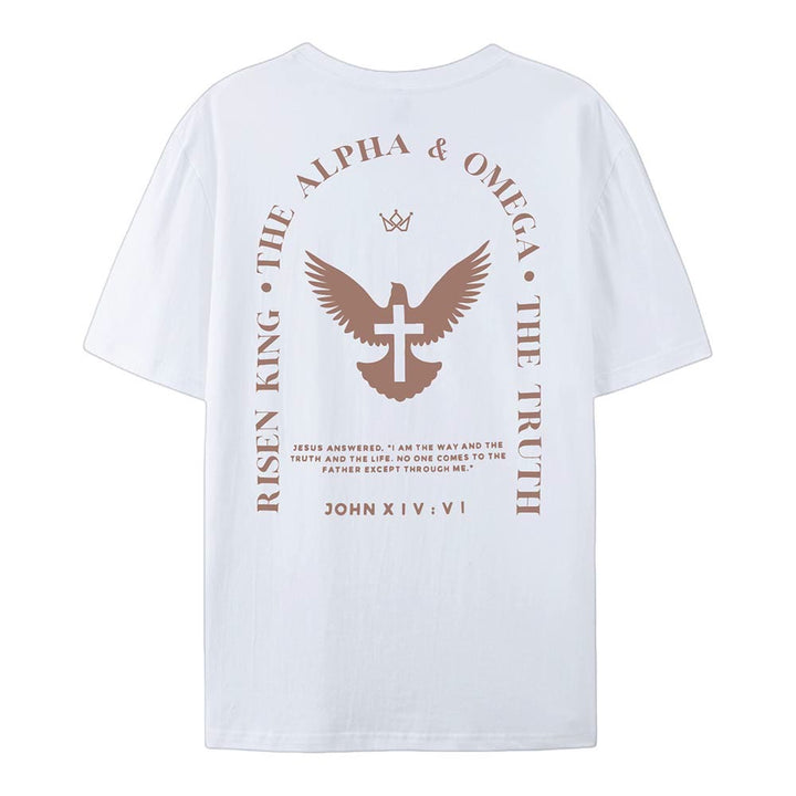 Christianartworkshop Gesù è la via, la verità, la vita, maglietta in cotone - image 1