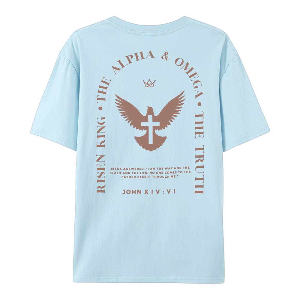 Christianartworkshop Gesù è la via, la verità, la vita, maglietta in cotone - image 16
