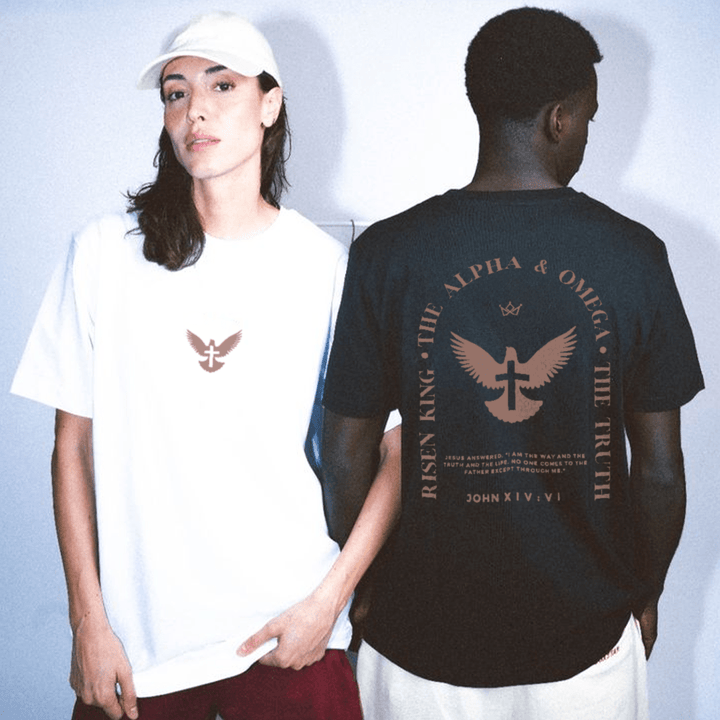 Christianartworkshop Gesù è la via, la verità, la vita, maglietta in cotone - image 3