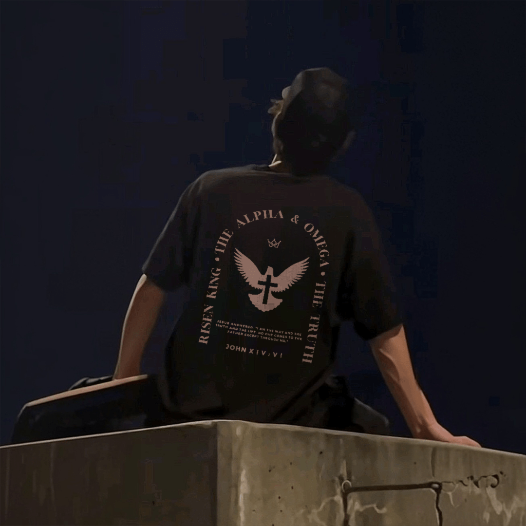 Christianartworkshop Gesù è la via, la verità, la vita, maglietta in cotone - image 7