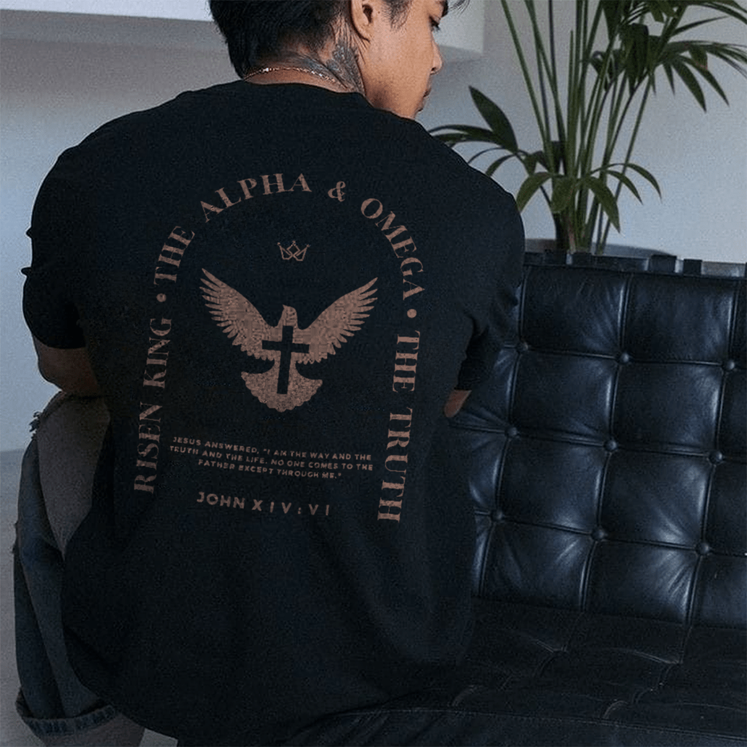 Christianartworkshop Gesù è la via, la verità, la vita, maglietta in cotone - image 6