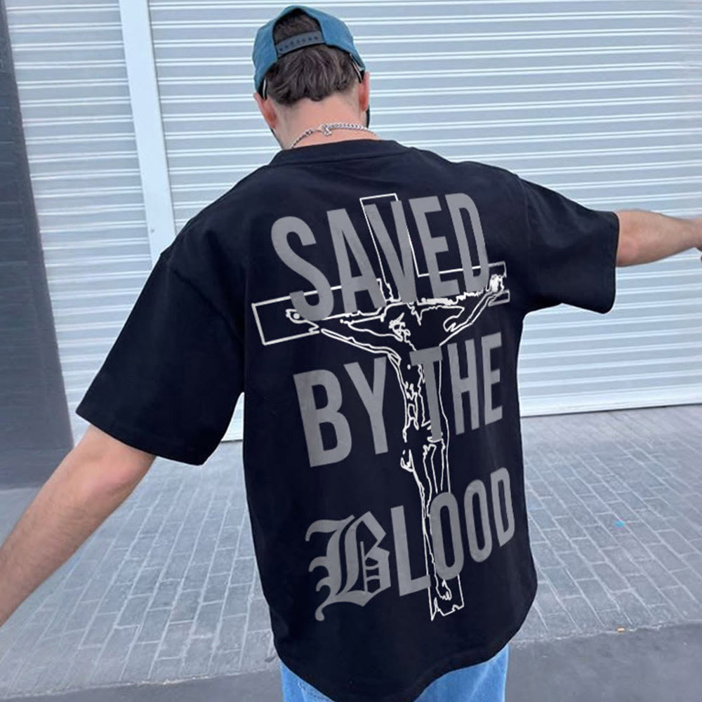 Christianartworkshop Salvato dal Signore T-shirt in cotone - image 11